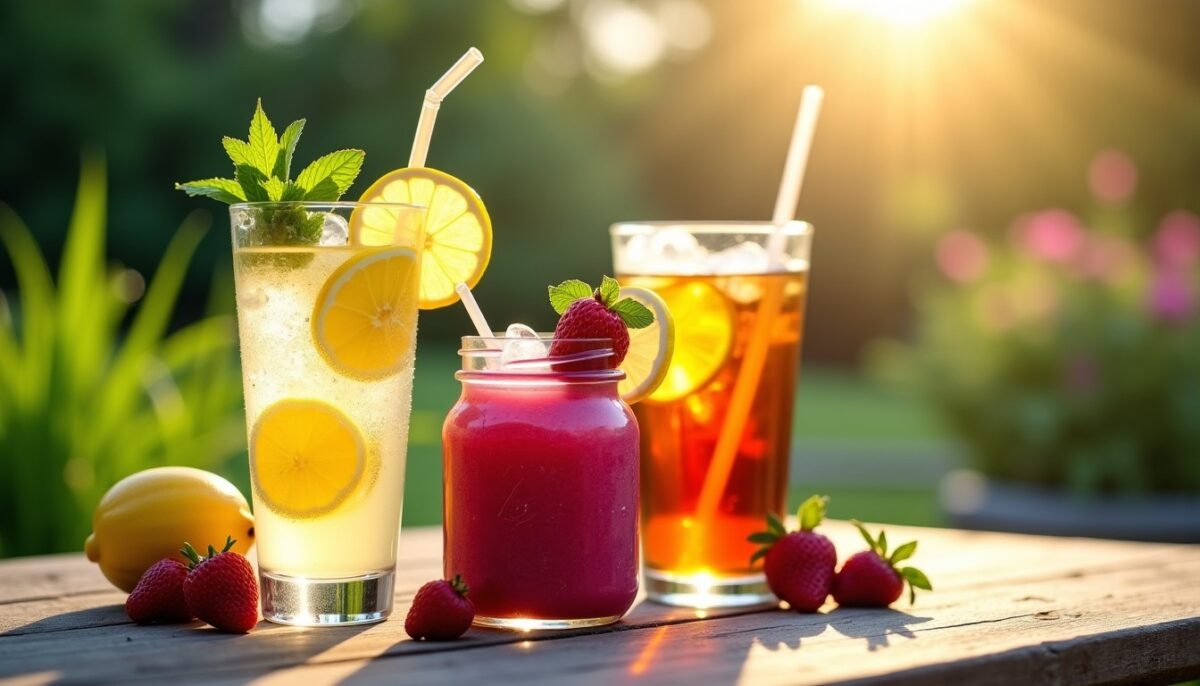 Recettes estivales rafraîchissantes : limonades, smoothies, thés glacés et cafés maison