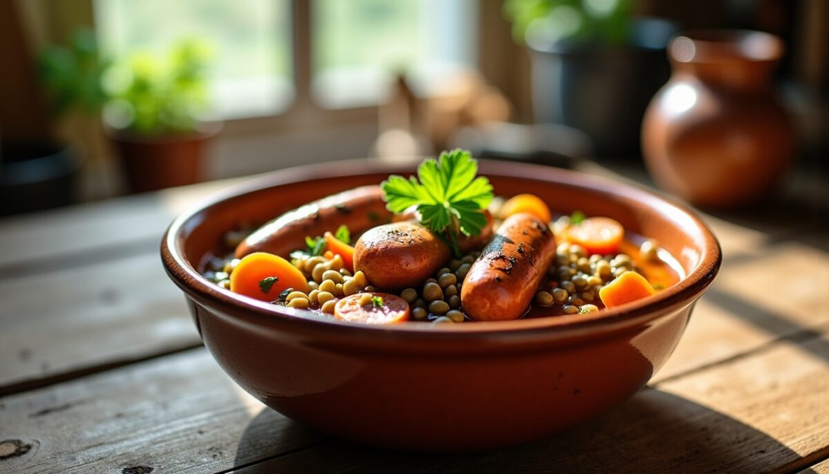 Lentilles aux saucisses : une recette express pleine de saveurs