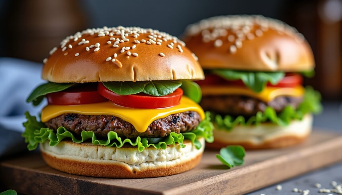 Délice fondant : la recette maison du burger au reblochon qui fait craquer