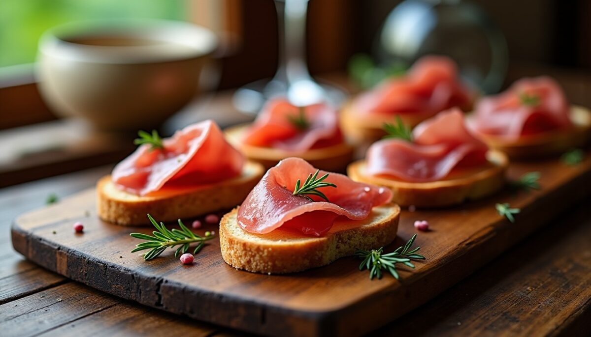 Toast au magret de canard séché : l’apéritif gourmand prêt en seulement 15 minutes